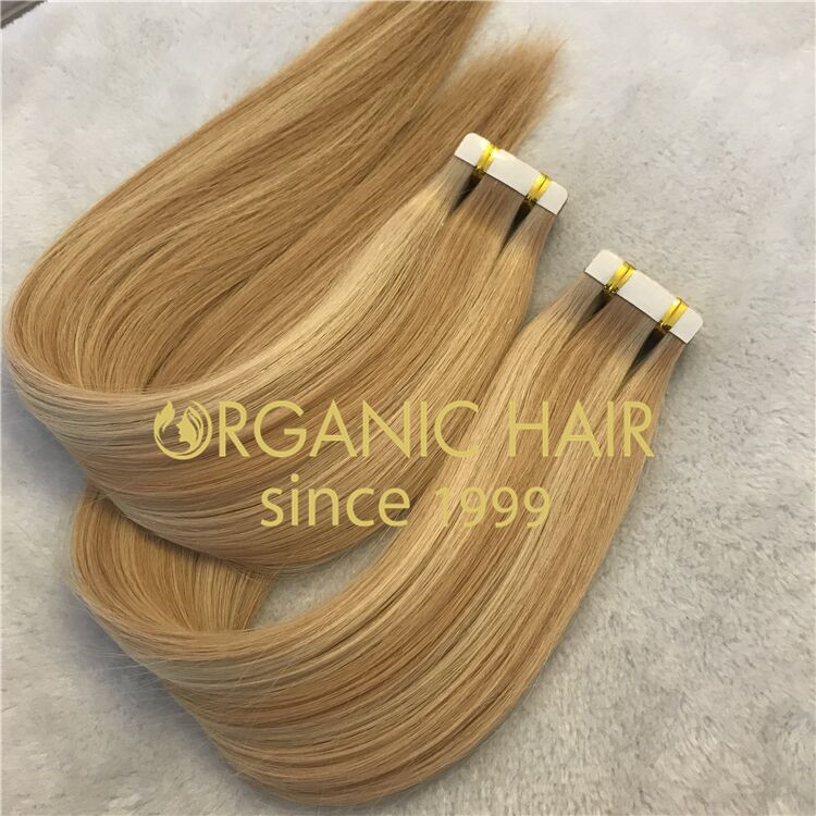 Full head 40 piece tape in hair extensions X77